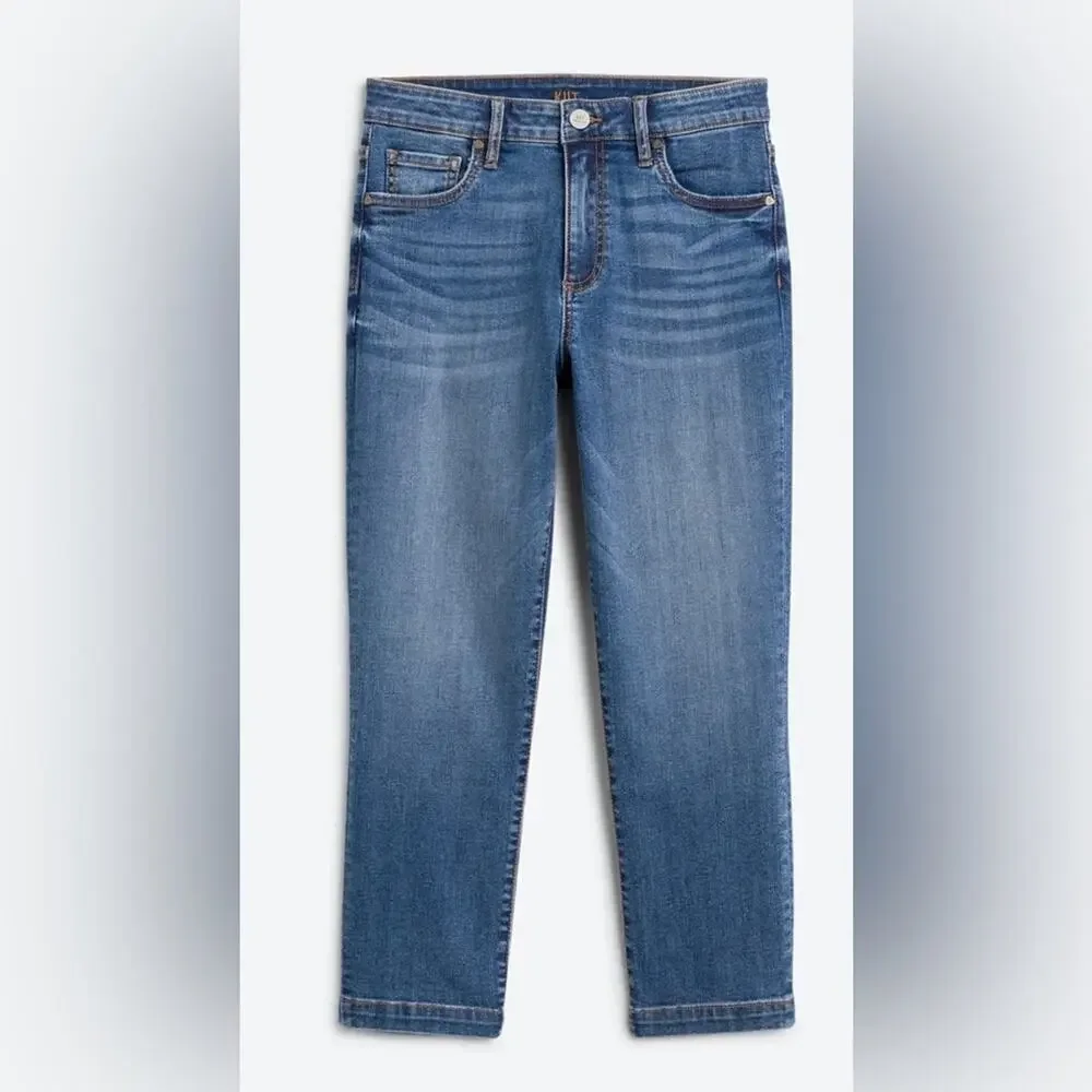 Woman’s KUT FROM THE KLOTH Lauren Eco Crop Straight Leg Jean Size 2